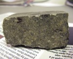 Appley Bridge Meteorite, side view